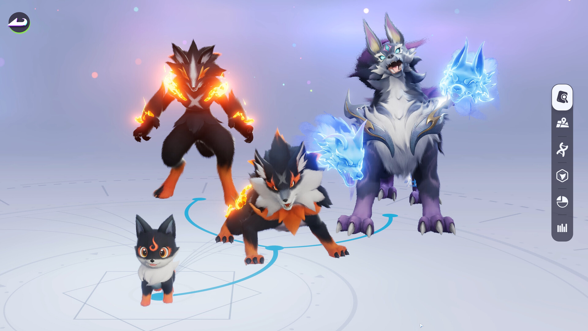 Aniimo gameplay screenshot showing a menu screen